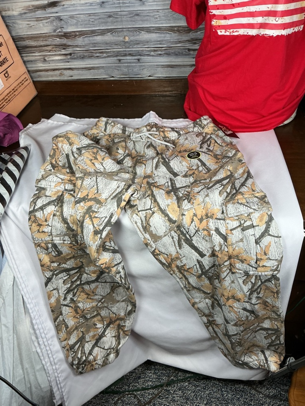 ⭐ NWT XXL Camo Joggers Sweatpants Drawstring Pockets Cozy Lounge